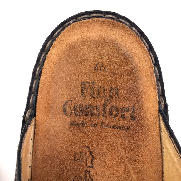 Finn Comfort Andros Black Leather Slide Sandals main image 10